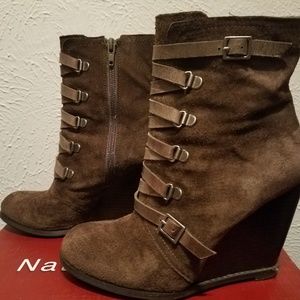 Bcbgeneration lace up ankle boots